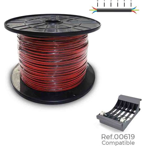 Bobina parallela audio 2x1,5mm rosso nero 500mts (bobina grande ø400x200mm)