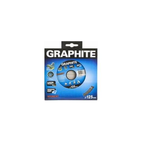 Disque diamanté en graphite 125x22x8,0x2,4mm, type de segment X, gravé au laser, matériaux durs Mpa En13236