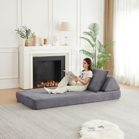 Sofá modular de tela gris de 211,5 cm HAVRYA (1/5)