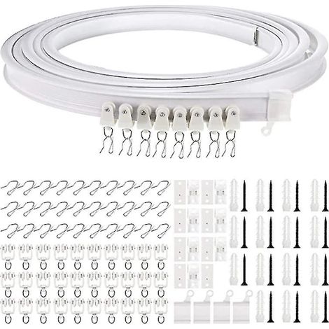 Filiyano-Rail de plafond flexible de 1 à 5 mètres pour rideaux (1 m) (1/5)