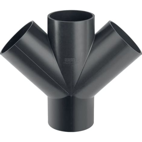 Geberit PE Derivazione a 45° doppia, 367.235.16.1