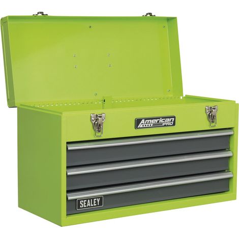 Sealey American PRO® Tool Chest 3 Drawer - Green/Grey AP9243BBHV