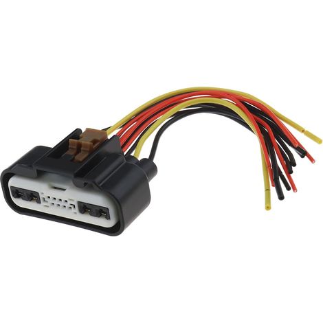 Connecteur 4B0973712 pour Moteur d'essuie-Glace de Voiture à 12 Broches Compatible avec Transit Custom Automotive Wiper Motor Plug Loom Repair Parts (1/5)