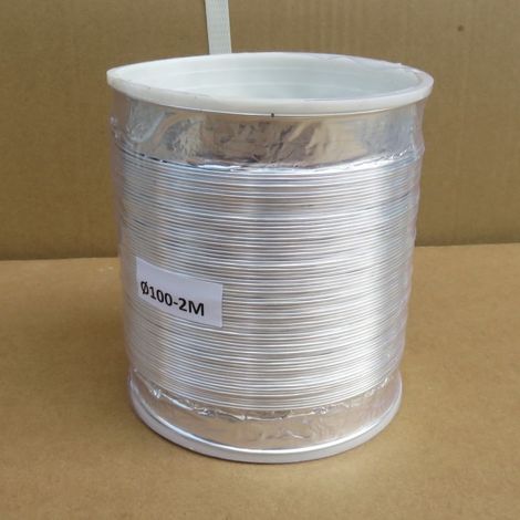 Tuyau d'évacuation pour hotte aspirante, conduit de ventilation, tuyau flexible, tuyau d'évacuation résistant aux hautes températures, feuille d'aluminium télescopique commerciale, et . (1/4)