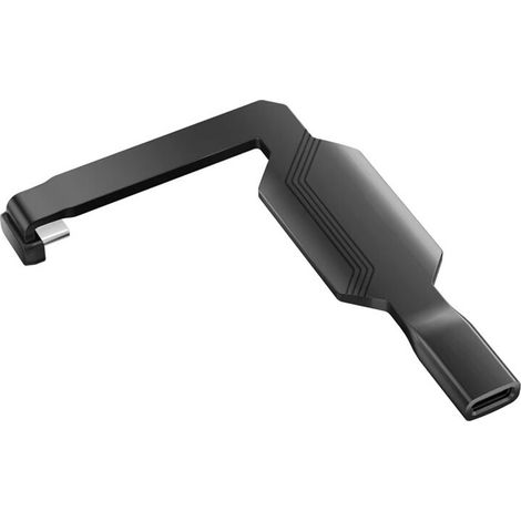 L-förmiger USB-C-Ladeanschluss-Datenkabeladapter für Tablets mit Schnittstellenschutzabdeckung.