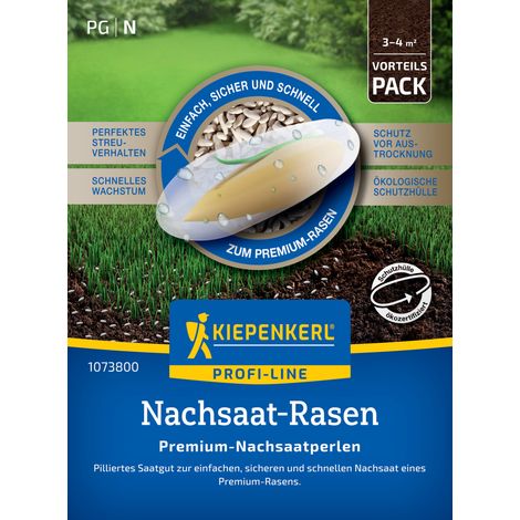 Kiepenkerl Profi-Line Rasensamen Nachsaat-Rasen Premium-Nachsaatperlen für ca. 3 - 4 m² (1/2)