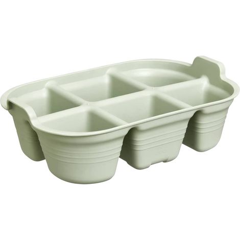 Elho Green Basics Plateau De Semis 22 - Vert - L 22 x B 14.5 x H 7 cm - intérieurculture et récolteaccessoires - 100% recyclé (1/5)