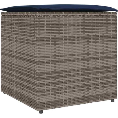 Maison Exclusive - Scatola per Cuscini Grigio 50 x 50 x 50 cm polyrattan