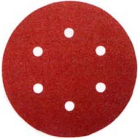 1BLISTER dischi carta abrasiva forata rotorbitali mm150 grana 120 blister