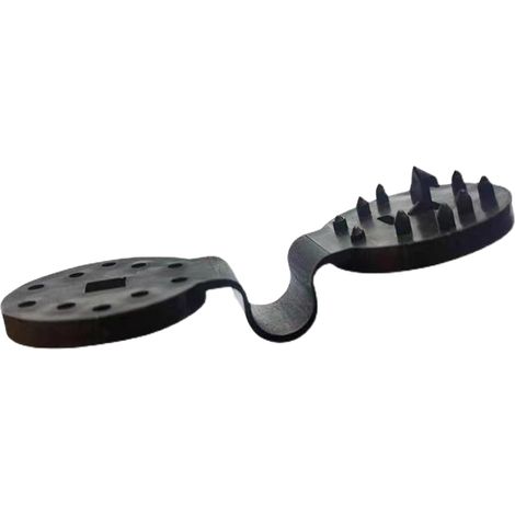 Pince de fixation ronde en plastique pour toile d'ombrage, fixation stable et facile à utiliser, idéale pour les filets anti-oiseaux de jardin. (1/5)