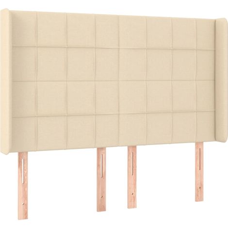 Maison Exclusive - Testiera ad Orecchio Crema 147x16x118/128 cm in Tessuto
