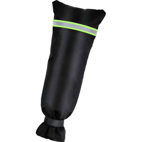 Couvercle Antigel pour Robinet Extérieur Noir Réutilisable en Tissu Oxford Rembourrage en Coton, Protection Imperméable et Isolante pour L'hiver (1/5)