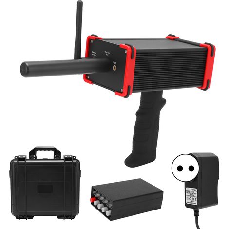 Détecteur de métaux professionnel sans fil pour sol, recherche de trésors en cuivre argent or, profondeur étendue, prise UE 100-240V, portatif (1/5)