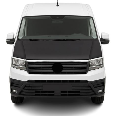 OMAC Protège Capot pour VW Crafter 2017-2026 Masque de voiture vinyle Noir complète (1/4)