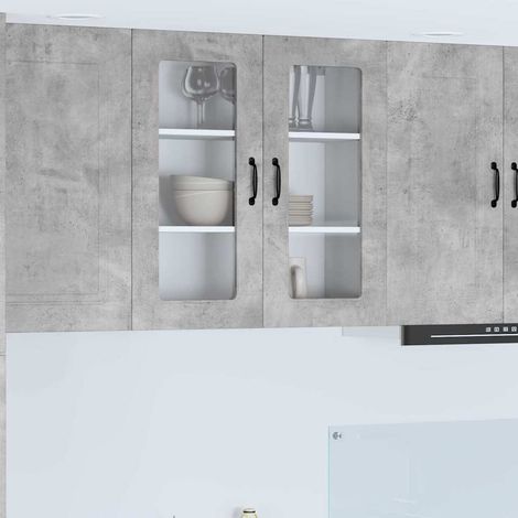 vidaXL Pannello lavastoviglie Kalmar Grigio cemento 80 x 31 x 80 cm