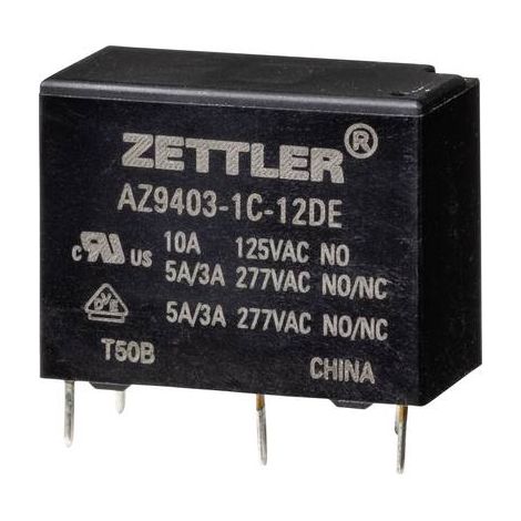 Zettler Electronics AZ9403-1C-12DE Relais de puissance 12 V/DC 5 A 1 pc(s) (1/3)