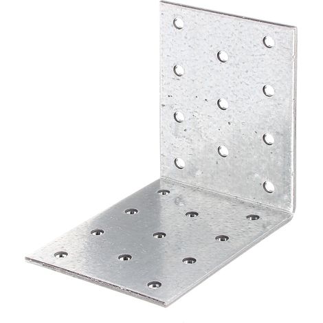 Équerre d'assemblage  Galvanisé Sendzimir  80 x 80 x 60 mm  Set de 15 pièces