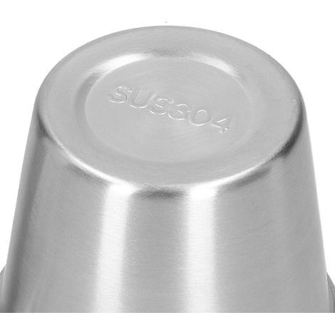 Lot de 2 tasses à double paroi en acier inoxydable pour restaurant, chopes à bière, tasses à eau et à café (180 ml 300 ml) (1/5)