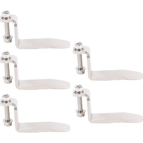 Lot de 5 crochets pour cloueuse pneumatique, en acier inoxydable, universels et portables, pour suspendre outils pneumatiques tels que pistolets de soufflage, marteaux et clés à chocs. (1/5)