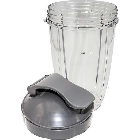 Robuster Klappdeckel für unterwegs, 2er-Pack hohe Becher (710 ml), passend für Nutri 600W und 900W