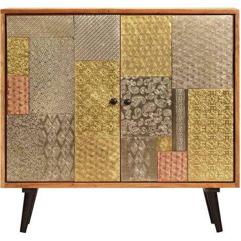 Maison Exclusive - Credenza 80x30x75 cm in Legno Massello di Acacia (1/5)