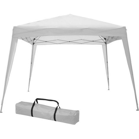 Gazebo Pieghevole Idrorepellente 3x3 Bianco con Borsa - Facile da Trasportare - Verdelook (1/9)