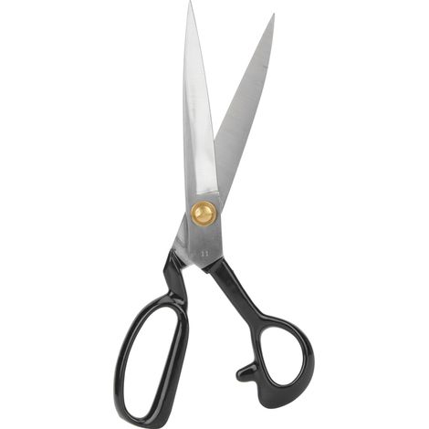 Ciseaux de tailleur professionnels pour couture et travaux d'aiguille, coupe-tissus et vêtements, en acier, 28 cm (11 pouces) (1/5)