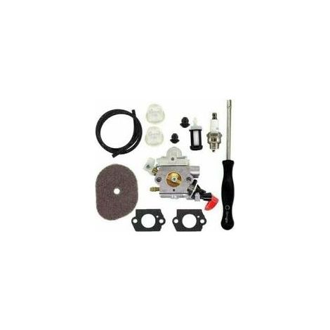 Carburateur avec Filtre à air pour Stihl FS40 FS50 FS56 FS70 FS70C FC70 FC56 FS56C HT56 HT56C KN56 KM56 KM56C Tondeuse Pièces 4144 120 0608 41441200608 C1M-s267A (1/5)