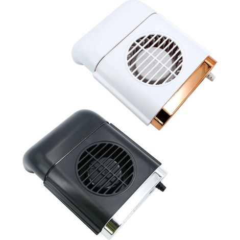 Leiser Autositzventilator – Tragbarer Luftkühler für die Rückbank, geräuscharm, 2 Geschwindigkeitsstufen, USB-Anschluss, Schwarz (1/5)