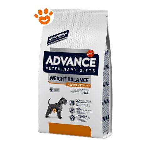 Advance Dog Veterinary Diets Weight Balance Adult Medium Maxi - Advance Dog Veterinary Diets Weight Balance Adult Medium Maxi - Sacco Da 12 Kg