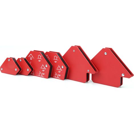 Kit de positionnement de soudeur 6 pièces avec aimant puissant de 11 kg, outils de soudage magnétiques multi-angles pour soudeurs (1/5)