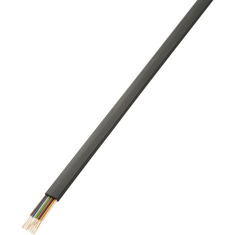 TRU COMPONENTS 1564536 Telefonkabel 8 x 0.08 mm² Schwarz 50 m