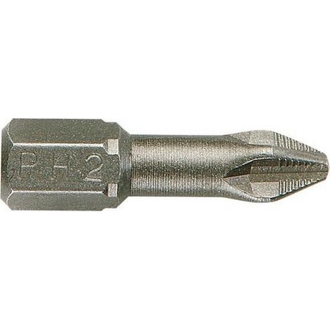BOÎTE DE 10 EMBOUTS DE VISSAGE 1/4" PH3X25 MM (1/2)