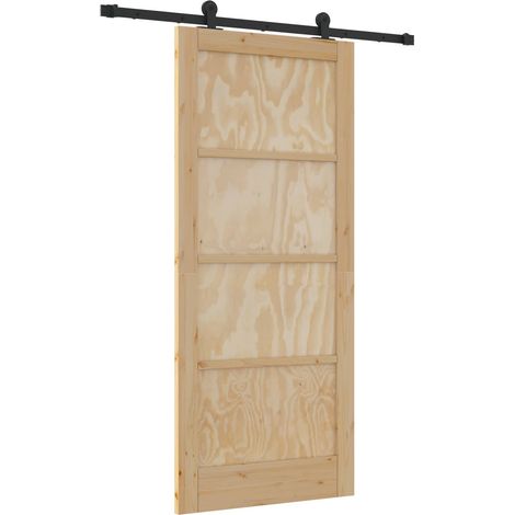 Maison Exclusive - Schiebetür ORKDAL Natur 86 x 198,5 cm Massives