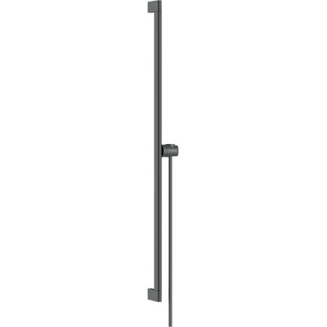 Hansgrohe Unica - Barre de douche 95 cm, avec flexible, chrome noir brossé 24405340 (1/2)