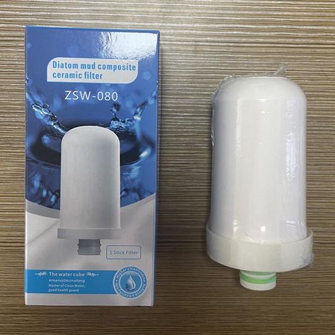 Filtre à eau monté sur robinet, purificateur de robinet d'évier de cuisine domestique en acier inoxydable pour réduire le chlore et le plomb (1/5)