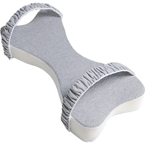 Almohada de rodillas para dormir de lado Almohada de espuma para rodillas Almohada ortopédica para piernas para dormir de lado Cojín de apoyo en cuña para espalda, caderas, rodillas y (1/4)
