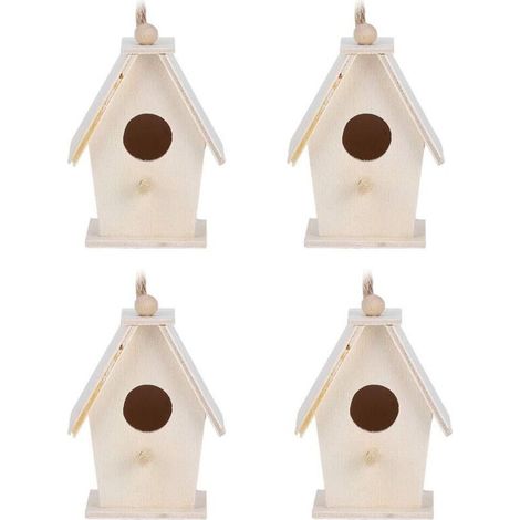 4 pièces nids d'oiseaux Type Suspendu innovant nids de Maison d'oiseau en Bois Cage pour Jardin décoration de Cour innovante (1/4)