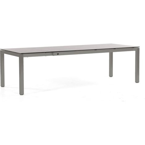 Ausziehtisch Base Alu anthrazit Gestell U-Bügel aus Quadratrohr 6x6 cm Ausziehza