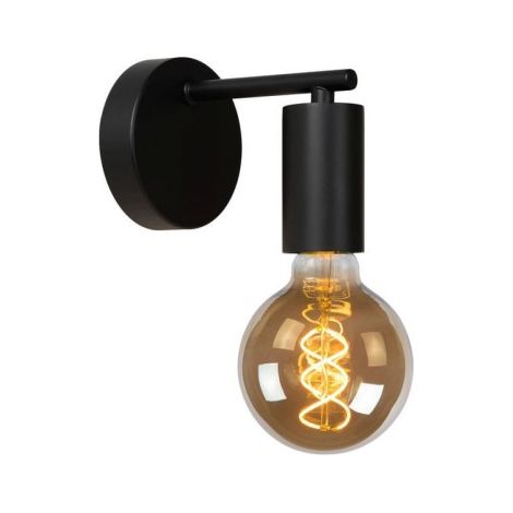 Applique Lucide Leanne nera metallo E27 60W 21221/01/30