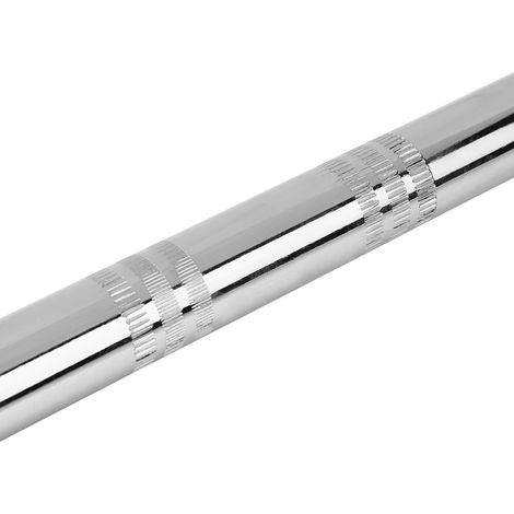 Guidon de moto rétro 22mm argenté, style café racer, pour customisation. (1/5)
