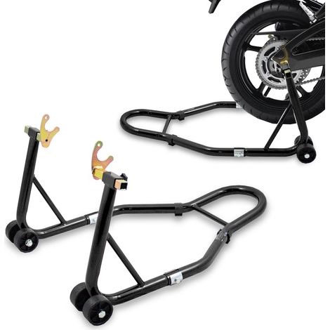 Motorradständer hinten Motorrad Montageständer Hinterrad Transportständer Schwarz für viele gängige Motorräder