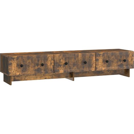 Mobile TV Rovere Fumo 147 x 34,5 x 30 cm Legno ingegnerizzato vidaXL