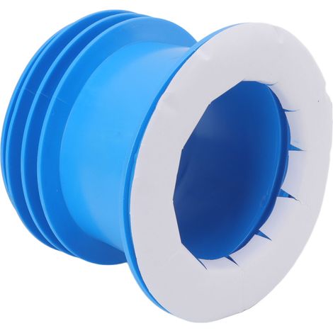 WC-Dichtungsring, geruchsabweisend, auslaufsicher, multifunktional, Gummi, blau (1/5)