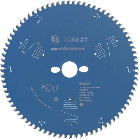 Lame de scie circulaire expert for aluminium, Bleu, 260 x 30 x 2,8 mm, 80 (1/5)