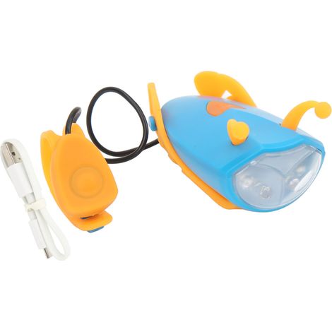 Feu avant vélo rechargeable USB, lampe cycliste haute luminosité, éclairage puissant pour trottinette, bleu (1/5)