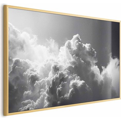 Plakat – Außergewöhnliches Phänomen: Die Sonne erhellt dunkle Wolken (1/4)