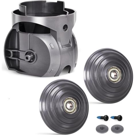 Roue à billes améliorée + connecteur de tête de nettoyeur à couple élevé compatible avec Dyson Outsize/V10/V11/V15/XL Head Pièces de rechange pour aspirateur sans fil 100 W