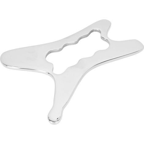 Outil Gua Sha, planche à gratter en acier inoxydable, outil de massage par raclage des tissus mous pour les pieds, les chevilles et les jambes. (1/5)