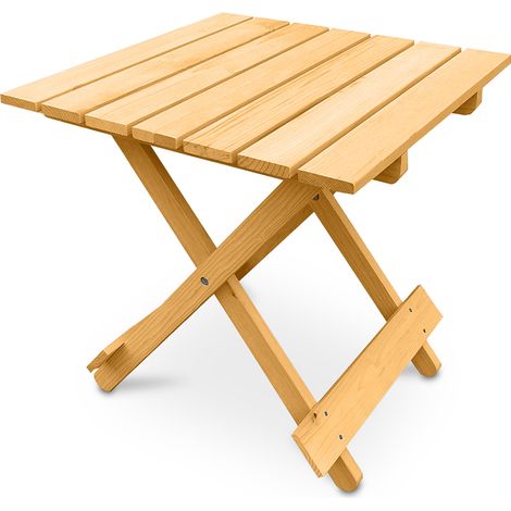 Garden Table - Adirondack Wood Side Table - Alana Natural wood